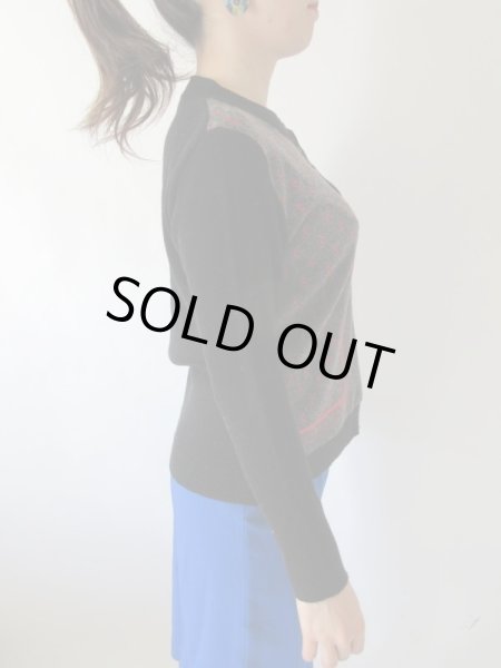 画像4: 【なつかしく可愛らしく*】切り替えデザインニット (4)