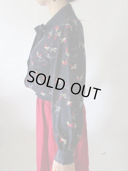 画像4: 【リボンも可愛い*】羽ばたく鳥さんニット (4)