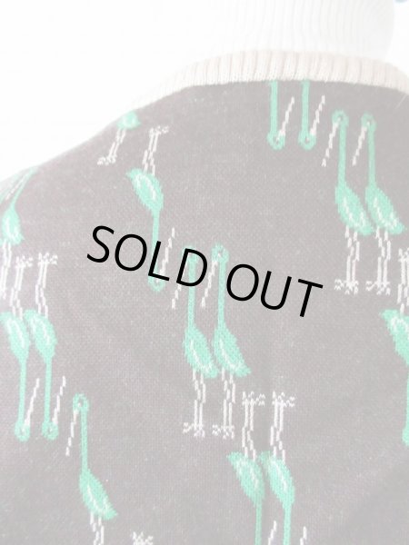 画像6: 【柄は楽しく*】Dead stock*鳥さん柄ベスト (6)