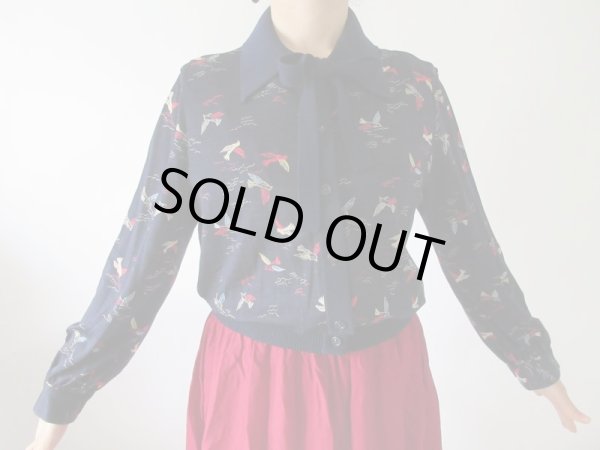 画像3: 【リボンも可愛い*】羽ばたく鳥さんニット (3)