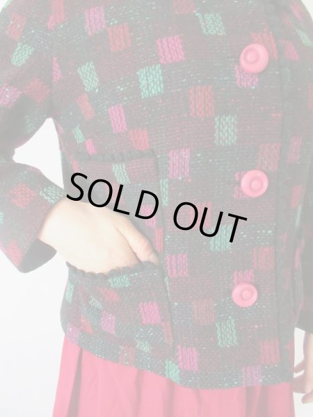 画像7: 【高島屋のお仕立て品*】大人可愛い配色ジャケット (7)