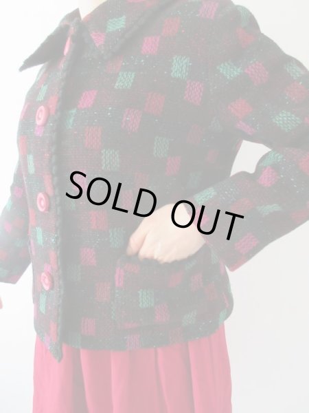 画像6: 【高島屋のお仕立て品*】大人可愛い配色ジャケット (6)