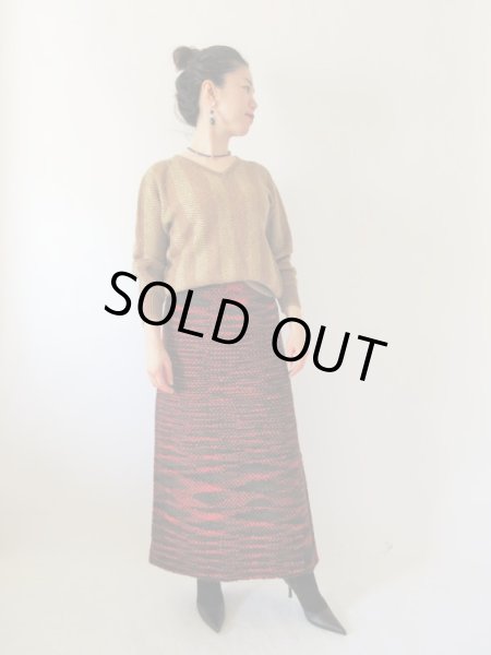 画像2: 【着回し力に自信あり*】ニット素材のマキシ丈スカート (2)
