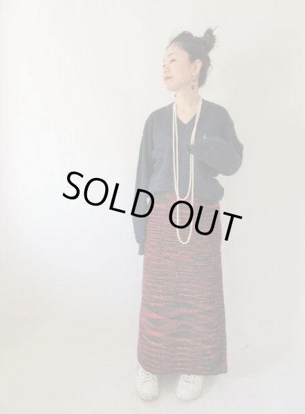 画像5: 【着回し力に自信あり*】ニット素材のマキシ丈スカート (5)