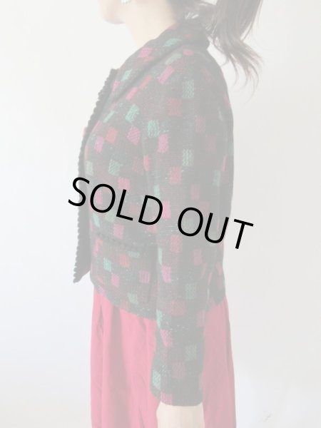 画像4: 【高島屋のお仕立て品*】大人可愛い配色ジャケット (4)