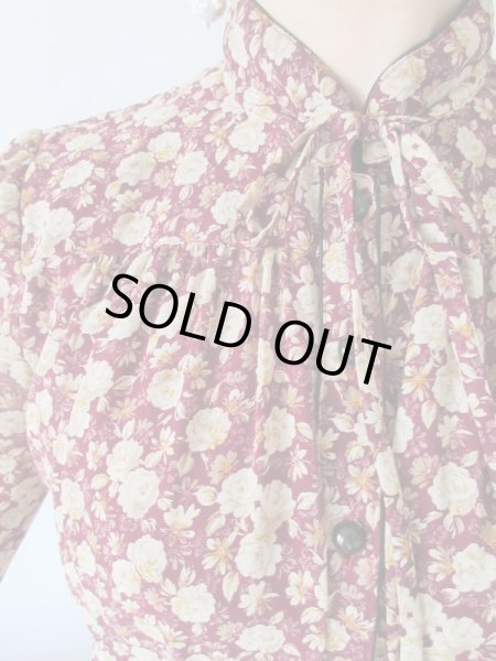 画像6: 【ドラマチックなシルエット*】クラシカルフラワーワンピース  (6)