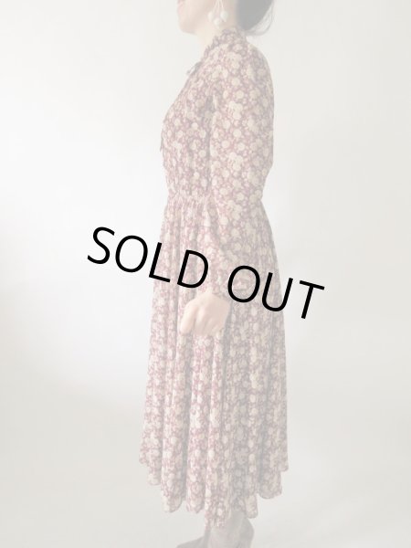 画像4: 【ドラマチックなシルエット*】クラシカルフラワーワンピース  (4)