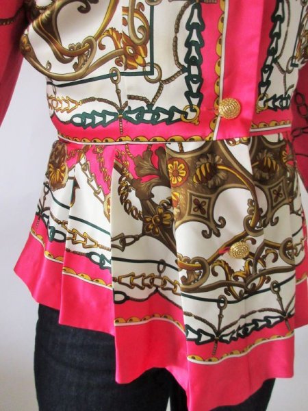 画像9: 【一目惚れ買い付け*】ゴージャスチェーン柄セットアップ (9)