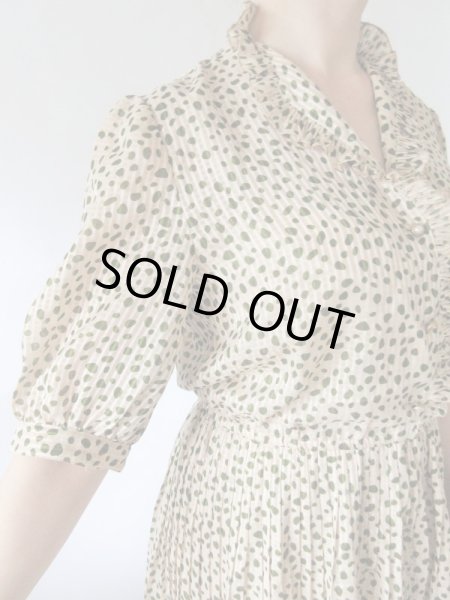 画像9: 【実は格子柄のベース生地*】大人っぽパフスリーブのワンピース  (9)