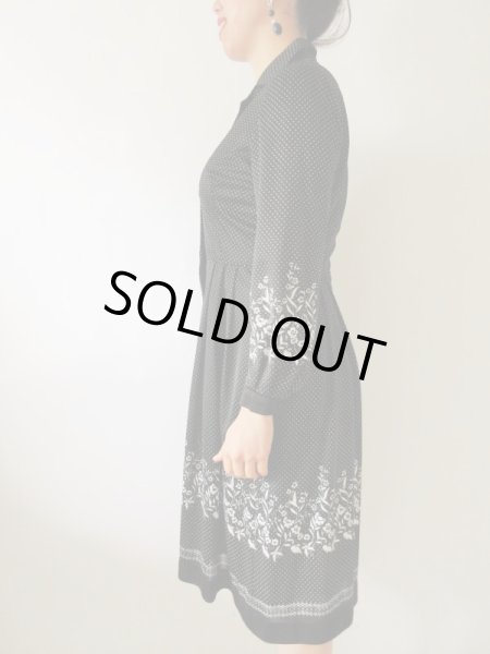 画像4: 【女子の好きがつまってる*】１点モノ*モノトーンワンピース  (4)