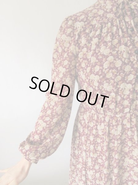 画像7: 【ドラマチックなシルエット*】クラシカルフラワーワンピース  (7)