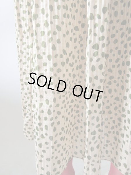 画像10: 【実は格子柄のベース生地*】大人っぽパフスリーブのワンピース  (10)