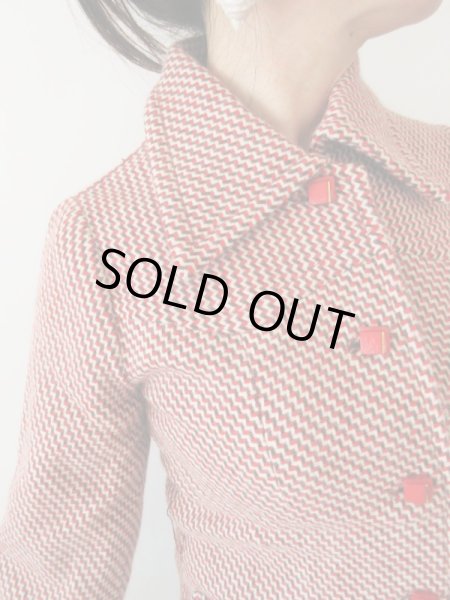 画像6: 【赤のバランスが好き*】レトロデザインジャケット (6)