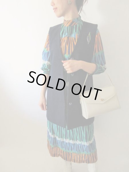 画像9: 【大胆な色使い*】カラフル配色ワンピース (9)