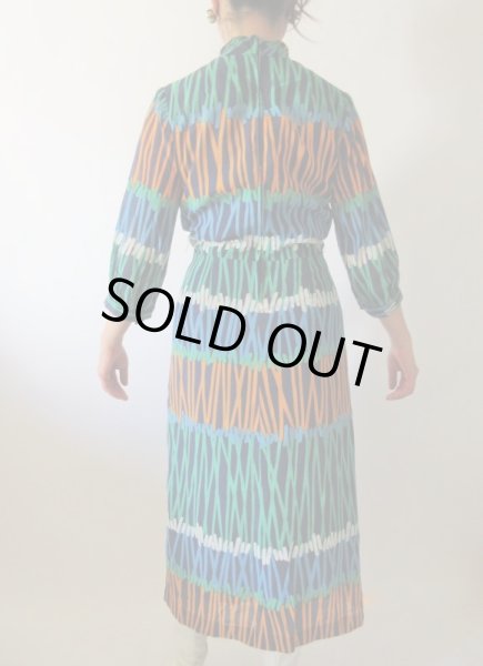 画像5: 【大胆な色使い*】カラフル配色ワンピース (5)