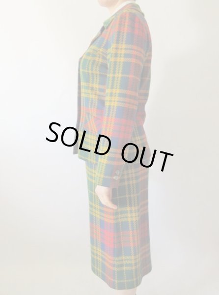 画像5: 【原色の鮮やかさに脱帽*】Dead stock*カラフルチェックのセットアップ (5)