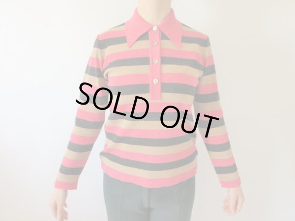 画像3: 【さりげなく可愛く*】チャーミング配色のボーダーニット (3)