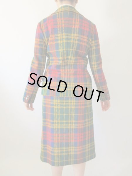 画像6: 【原色の鮮やかさに脱帽*】Dead stock*カラフルチェックのセットアップ (6)