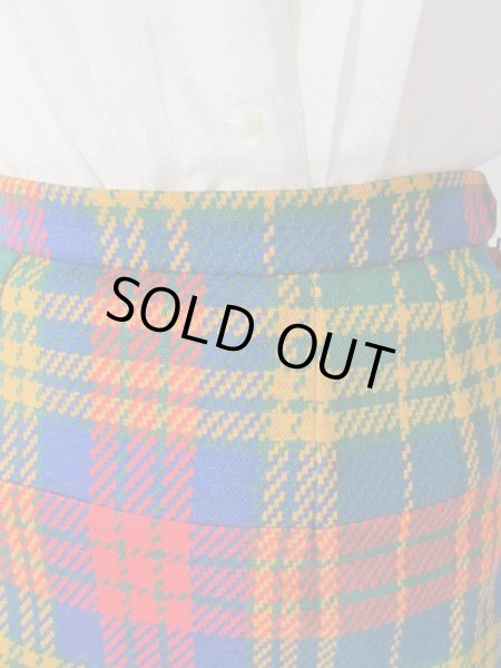 画像13: 【原色の鮮やかさに脱帽*】Dead stock*カラフルチェックのセットアップ (13)
