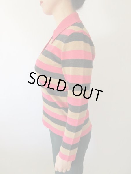 画像4: 【さりげなく可愛く*】チャーミング配色のボーダーニット (4)