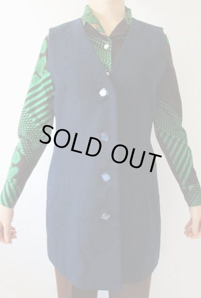 画像3: 【着回し力に自信あり*】ネイビーのロングベスト (3)