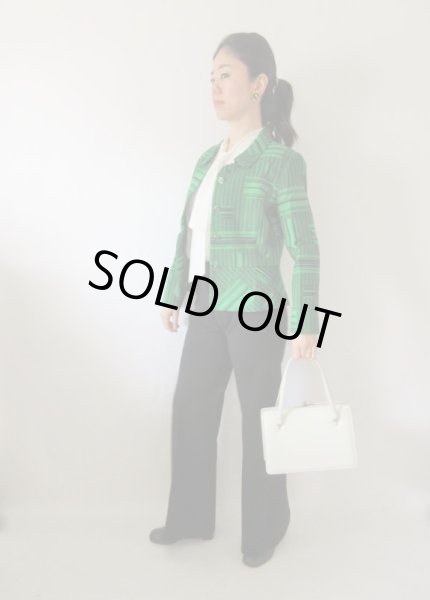 画像3: 【バッグと2点セットでお届け*】超美品*レトロモダン柄ジャケット (3)