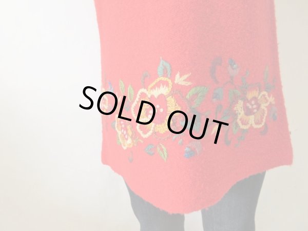 画像7: 【末広がりシルエット*】お花柄ステッチチュニック (7)