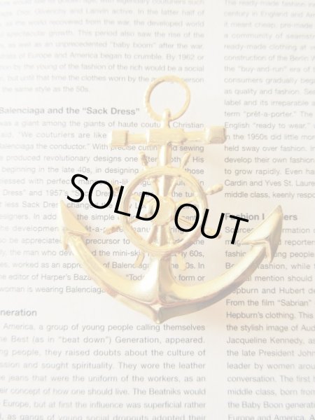 画像3: 【マリンな遊び心を*】Dead stock*イカリブローチ (3)