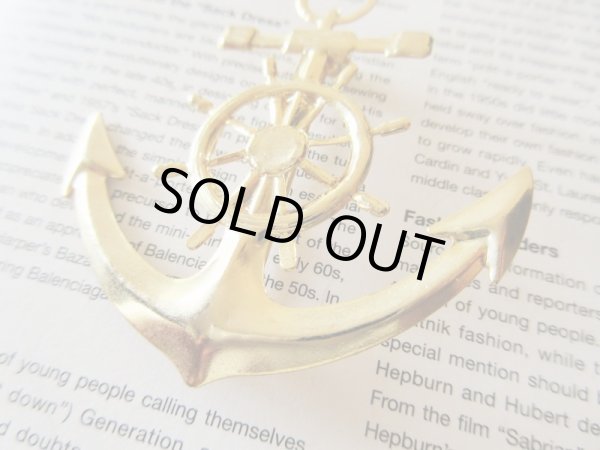 画像4: 【マリンな遊び心を*】Dead stock*イカリブローチ (4)