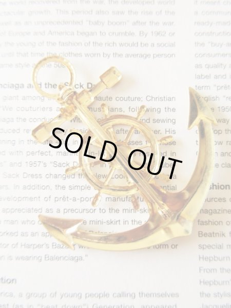 画像6: 【マリンな遊び心を*】Dead stock*イカリブローチ (6)