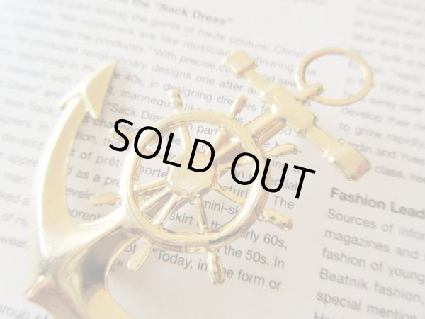 画像5: 【マリンな遊び心を*】Dead stock*イカリブローチ (5)