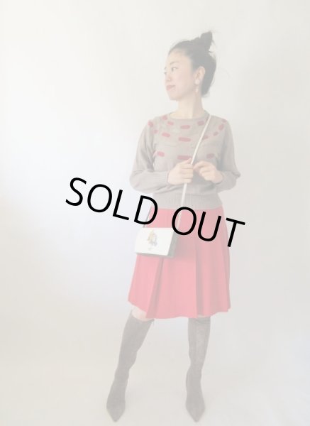 画像2: 【シンプルis Best*】ウエストゴムのボックスプリーツスカート (2)