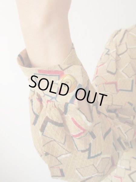 画像7: 【大人っぽさをキープしたまま*】スクエアー柄ワンピース (7)