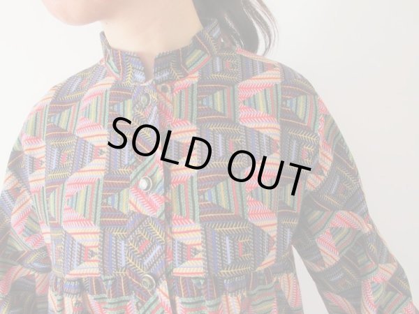 画像6: 【ゆったりサイズ*】アートデザインワンピース (6)