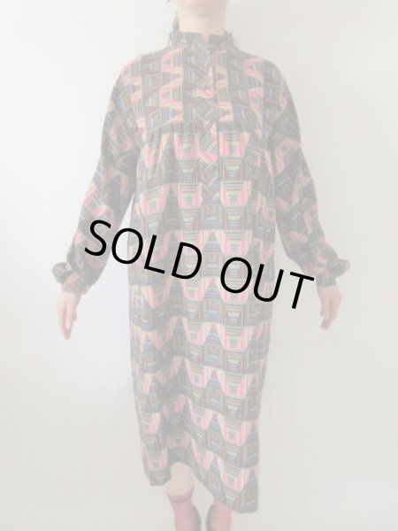 画像3: 【ゆったりサイズ*】アートデザインワンピース (3)