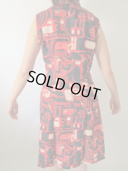 画像5: 【レトロカッコいい*】レトロデザインワンピース (5)