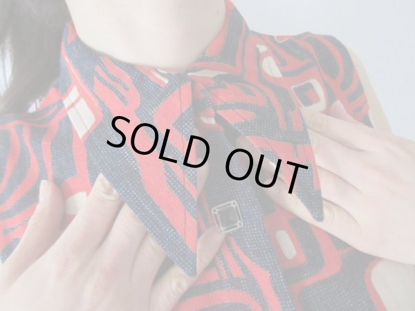 画像6: 【レトロカッコいい*】レトロデザインワンピース (6)