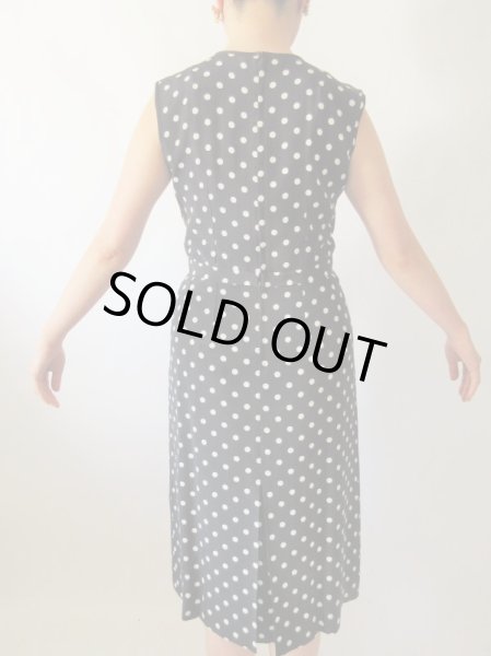 画像5: 【奇跡のDead stock*】レディーな水玉リボンのワンピース  (5)