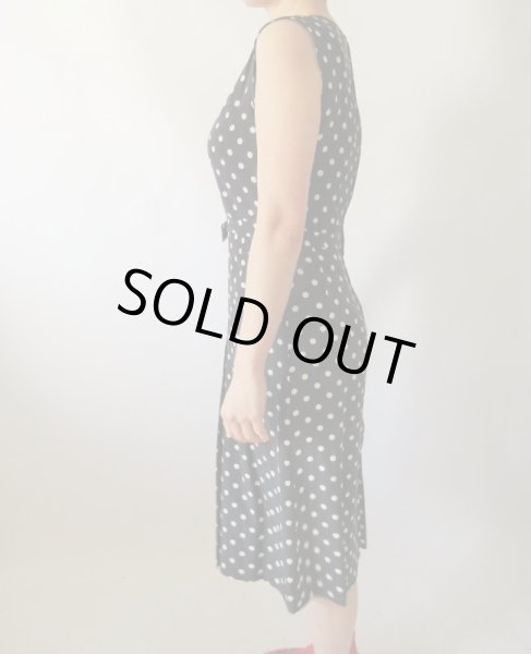 画像4: 【奇跡のDead stock*】レディーな水玉リボンのワンピース  (4)