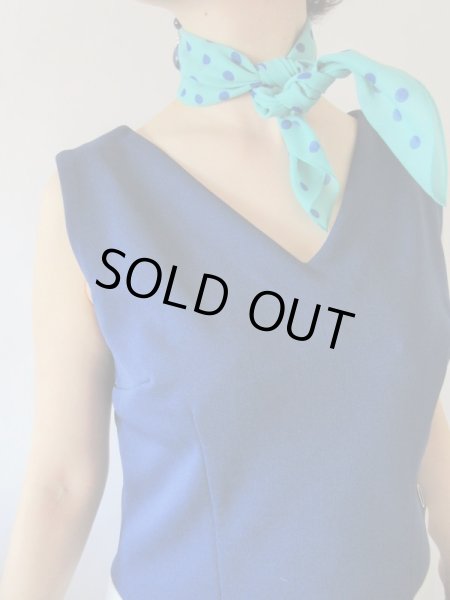 画像6: 【60'sムード満点に*】マリンボーダーワンピース (6)