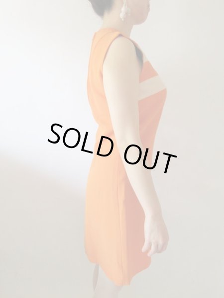 画像4: 【60'sムード満点に*】フランス製ワンピース (4)