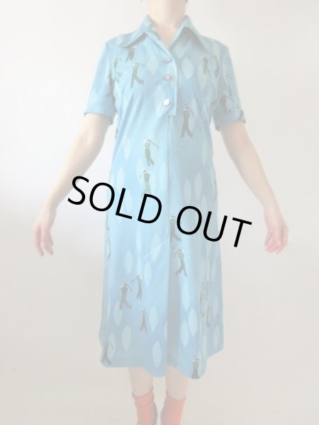 画像3: 【MADE IN ITALY*】ゴルフ柄ワンピース (3)