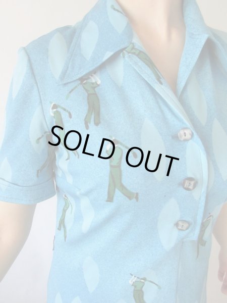 画像6: 【MADE IN ITALY*】ゴルフ柄ワンピース (6)