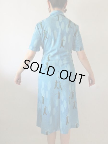 画像5: 【MADE IN ITALY*】ゴルフ柄ワンピース (5)