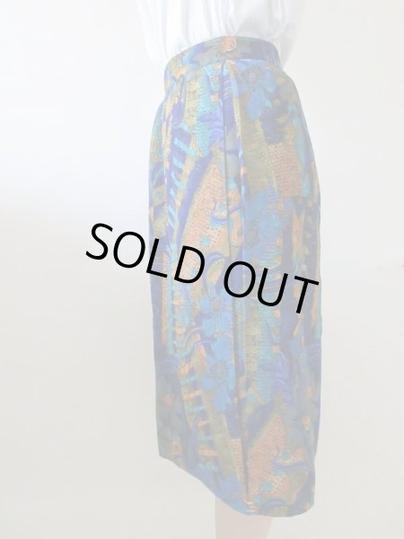 画像4: 【現物めちゃ可愛い*】アートタッチな花柄スカート (4)