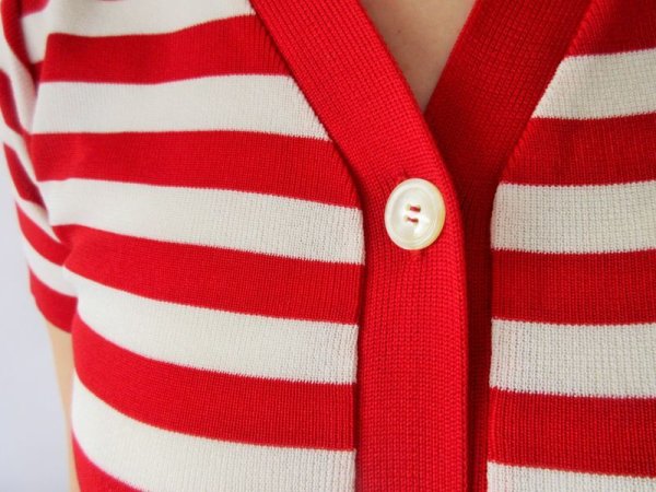 画像7: Dead stock*ボーダーカーディガン (7)