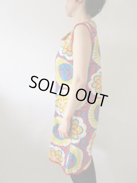 画像4: 【着心地のいいコットン*】カラフルフラワーワンピース (4)