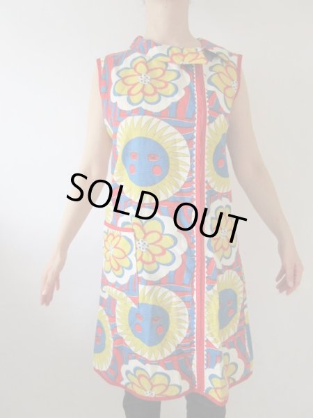 画像3: 【着心地のいいコットン*】カラフルフラワーワンピース (3)