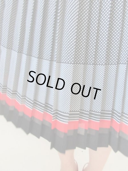 画像10: 【着まわし力に脱帽*】スクエア柄×ボーダーセットアップ (10)