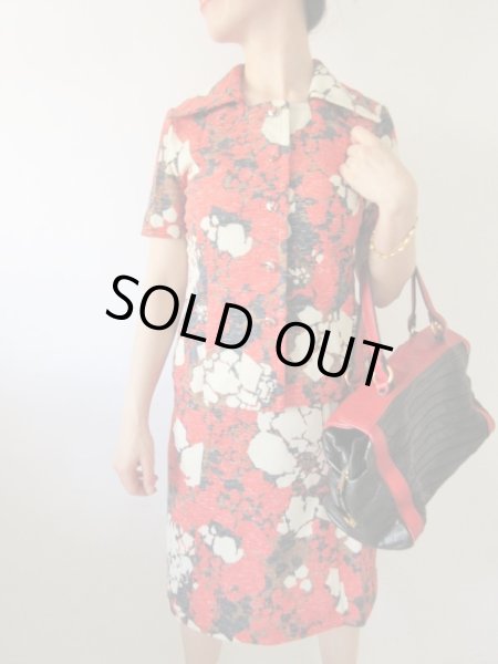 画像2: 【レトロ度満点*】フラワーモチーフセットアップ (2)